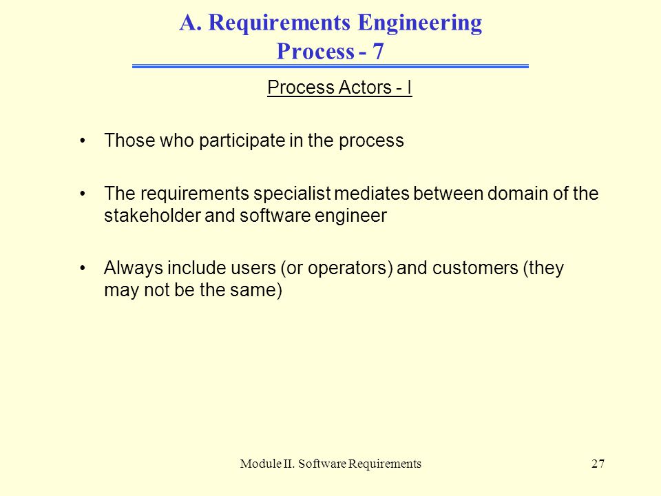 An Overview of Requirements Elicitation